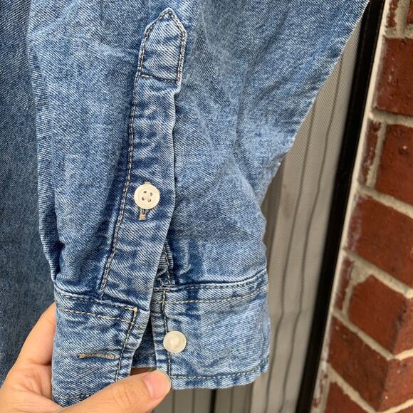 Women's Denim Long Sleeve Mini Shirtdress Size X-Large NWT- Universal Thread - Picture 7 of 13